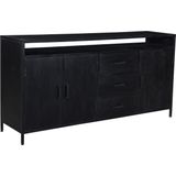 Livingfurn - Dressoir Kala Open 180 cm - Mangohout