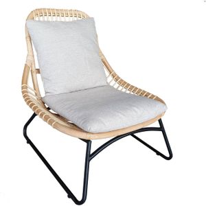 Brix - Fauteuils Brix Bowi - Rotan en Staal - 80x68x75