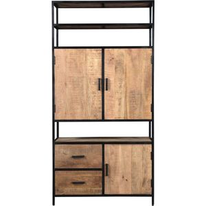 Livingfurn - Kabinetkast Sturdy - 40x100x200 - Mangohout
