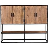 Livingfurn - Dressoir Sturdy 4 doors 160cm - Mangohout