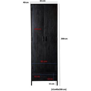 Smalle buffetkast Kala 2-deurs 65cm | Livingfurn