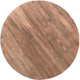 Livingfurn - Ronde Eetkamertafel DK Blad - L150cm x B150m - Teakhout - Blad voor Eettafel - Bruin