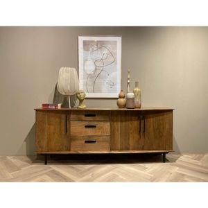 Livingfurn - Dressoir Elias - Bruin - Mangohout - 200cm