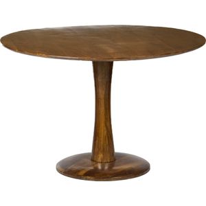 Brix - Vivian - Eettafel - Bruin - Mangohout - Diameter 120 cm
