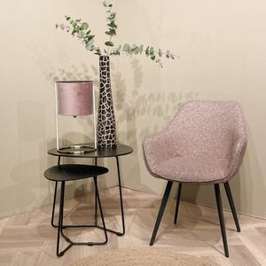 Eetkamerstoel Luca Boucle Vintage Pink