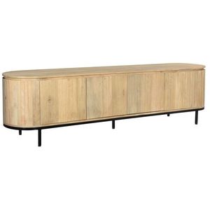 Tv-meubel Noor 210cm Mangohout - Naturel | Livingfurn