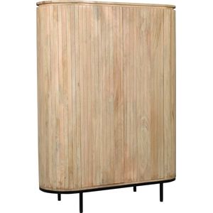 Livingfurn - Noor - Kabinetkast - Natural - Mangohout - Gecoat Staal