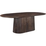 Livingfurn - Eetkamertafel Salvator Walnut 230cm - Mangohout