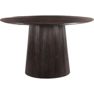 Livingfurn - Eetkamertafel Salvator Walnut 130cm - Mangohout