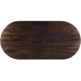 Livingfurn - Eetkamertafel Salvator Walnut 300cm - Mangohout