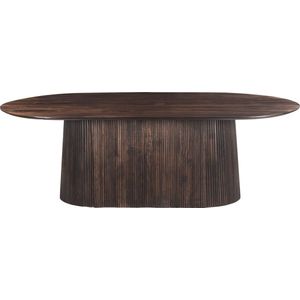 Leif eethoek eetkamertafel rokerig glas en 4 Berit eetkamerstal beige