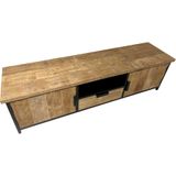 Livingfurn - TV Meubel Tomar 180cm - Teakhout