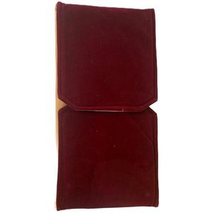N3 Collecties Fluwelen Cadeauverpakking Sieraden Organizer Rood Fluweel
