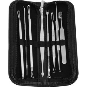 Quality XL set – Mee-eters & Acne Verwijderen – RVS Blackhead Killer – 8 delig