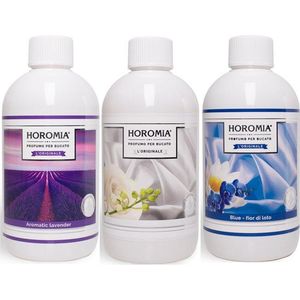 Wasparfum Horomia | set 3 x 500 ml Aromatic lavender, White, Blue fior di loto