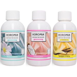 Wasparfum Horomia | set 3 x 250 ml Bianco infinito, Soffice talco, Vaniglia di mirra