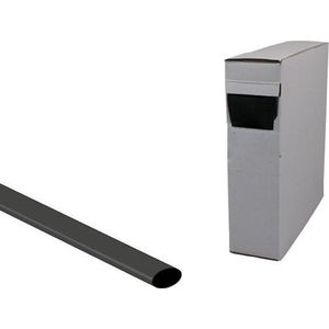 Krimpkous - 2:1 - 6,4 naar 3,2mm - 15 meter - Zwart
