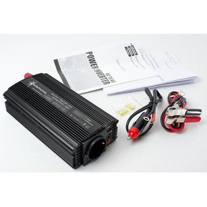 24V naar 230V Gemodificeerde Sinus Spanningsomvormer - 600W - Zwart