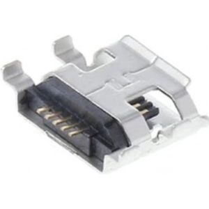 Micro USB - Chassisdeel Female - Soldeerbaar - Mid Mount