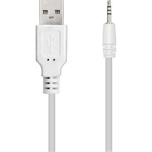 USB Oplaadkabel - Geschikt voor JBL Synchros S400BT, S500BT en S700BT - 0,2 meter - Wit