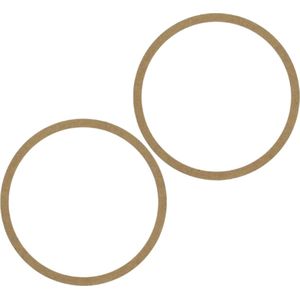 MDF 165mm Luidsprekerhouders - 30mm dik - Buitenmaat 176mm