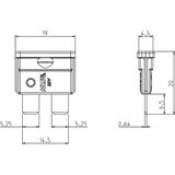 Autozekering - 10 Ampere - Rood - 10 stuks