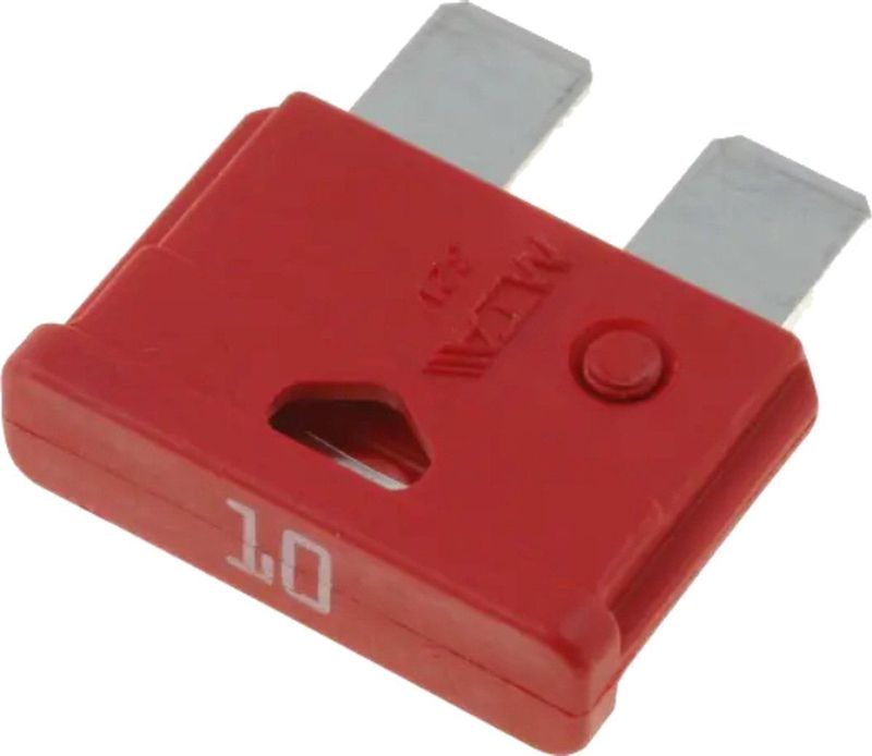Autozekering - 10 Ampere - Rood - 10 stuks