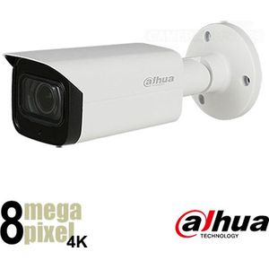 Dahua - Beveiligingscamera - 4K/8MP CVI Camera - 80m Nachtzicht - 3.6mm Lens - Starlight - Microfoon - Bullet Camera - Geschikt Als Buitencamera