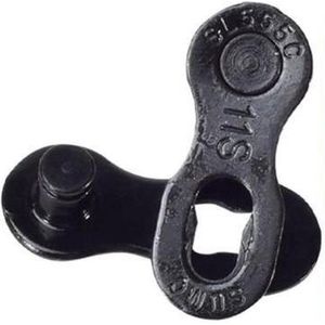 Herbruikbare Missing Chain Link - 11 Speed - Smart link / Quick link / Kettingschakel - KMC / Shimano / Sram - herbruikbaar - Zwart