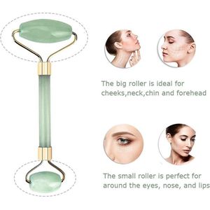 Love Earth Jade Roller Gezichtsmassage Roller - Groen - 100% Natuurlijke Jade steen