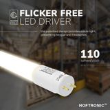 10x LED TL buis 120 cm 18 Watt 1980lm 3000K Flikkervrij incl. starter T8 (G13)