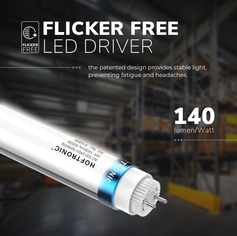 HOFTRONIC - LED TL Buis 120cm - 18 Watt - Daglicht Wit 6000K - Flikkervrij