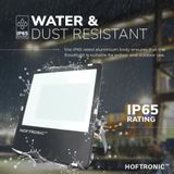 HOFTRONIC - Luxor - LED breedstraler - 200 Watt - 160 lm/W 32000 lumen - 4000K Neutraal wit licht - IP65 Waterdicht - LED Schijnwerper met LumiLeds - Extreem efficiënt - 5 jaar garantie - LED Floodlight