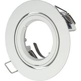 Dublin - LED Inbouwspots - Wit - Set van 6 - 4 Watt - 345 Lumen - 2700K Warm Wit - Dimbaar - Rond - Kantelbaar - IP20