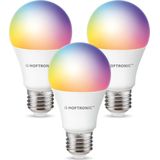 Hoftronic Smart - E27 SMART WiFi LED Lamp - RGBWW 10 Watt - Set van 3