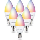 E14 Smart LED Lamp - Kaarslampje C37 - RGBWW - Wifi + Bluetooth - 5.5 Watt