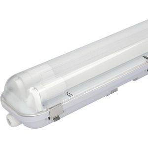 HOFTRONIC - LED TL armatuur met lamp - 120cm - 36 Watt 3960 Lumen (110lm/W) - 3000K IP65 Waterdicht voor binnen en buiten - T8 G13 fitting - Flikkervrij - Koppelbaar