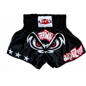 Ali’s Fightgear TTBA-15 - Kickboks broekje met witte sterren maat S kinderen