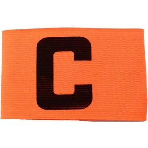 Aanvoerdersband Captainsband - C - Captain Aanvoerder Band - Fel Oranje - Senior | voetbal - Hockey - Volleybal - Honkbal | Heble