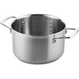 DUCQ - Hoge Kookpan - Downdraft - 3-laags - 24 cm