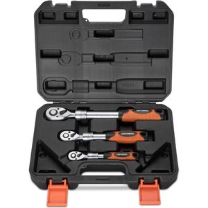 Telescoop Ratelset - 3-delig - Voor Flexibel Gereedschapsgebruik | Centurius