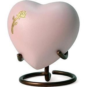 Aria Rose Hart Dieren Urn, inclusief Standaard (0.05 liter)