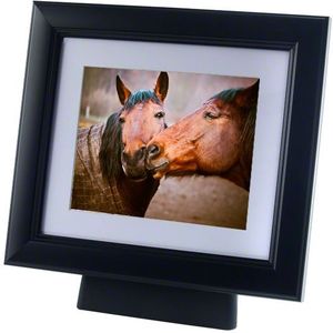 Paard of Pony Urn met Houten Fotolijst Zwart (4 liter)