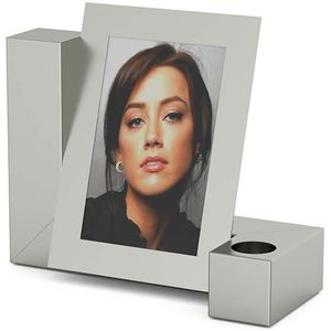 RVS Dieren Urn - Fotolijst met Glas - 3.5 Liter - Voor Binnengebruik