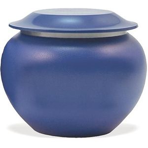 Dierenurn - Tweekleurig - Glanzende Metalen Band - 1.2 Liter