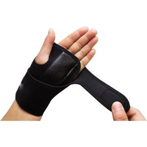 Polsbrace - Polssteun - Links - Universele Deluxe Carpaal Tunnel Syndroom Polsbrace - Zwart