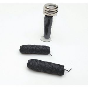 Bamboe Flosdraad Charcoal (Actief Houtskool) + Navulling (3x300 cm) - Mondverzorging - Vegan - Duurzaam - Biologisch Afbreekbaar - candelilla was - pepermunt etherische olie