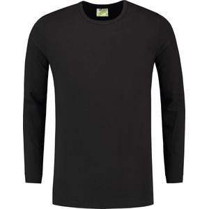 L S T-shirt Crewneck cot elast LS for him