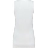 L&S - Sport Singlet - Wit - Mouwloos Shirtje - Katoen/Elastaan