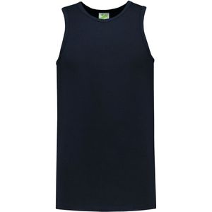 Lemon & Soda Sport Singlet - Donkerblauw - Mouwloos Shirtje - Katoen/Elastaan - Ademend
